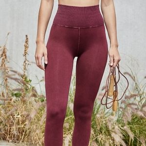 Free People High Rise Movement Gone Adrift Seamless Yoga Leg